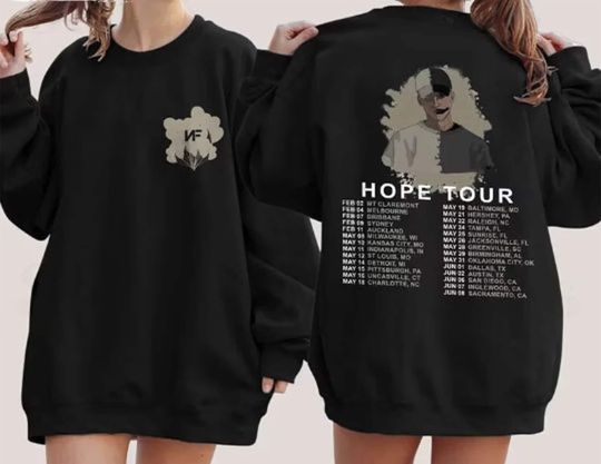 Vintage Nf Hope Tour Sweatshirt, Limited Nf Hope Rapper Sweatshirt, NF Fan Gift