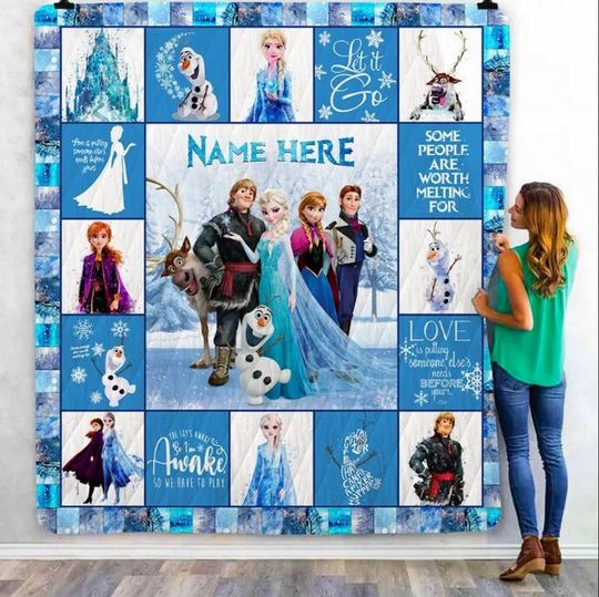 The Disney Frozen Elsa Queen Quilt Blanket, Elsa Queen Christmas Gifts For Kids