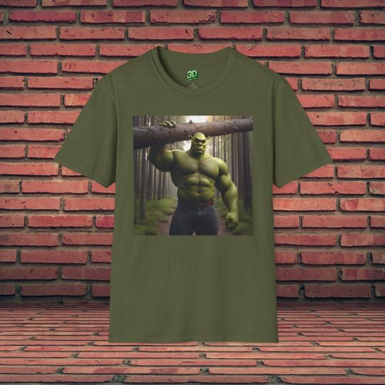 Funny Shirt | Buff Shrek | Gym T-Shirt | Shrek Meme