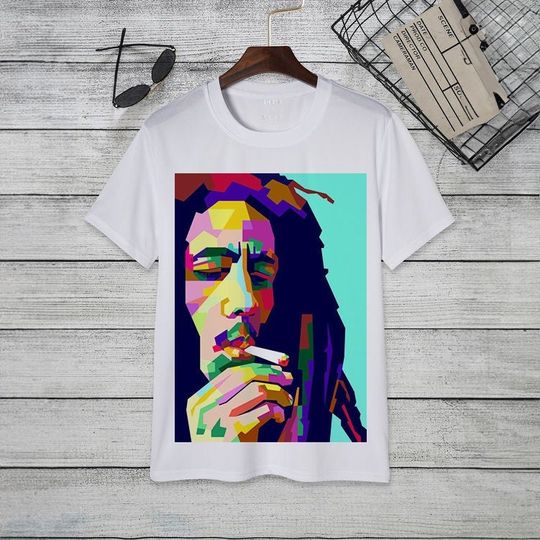 Bob Marley Art T-Shirt, Music Shirt, Bob Marley Shirts, Bob Marley One Love T-shirts