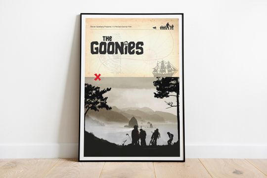 The Goonies Print Goonies Wall Art For Living Room Film Poster The Goonies Retro Home Decor