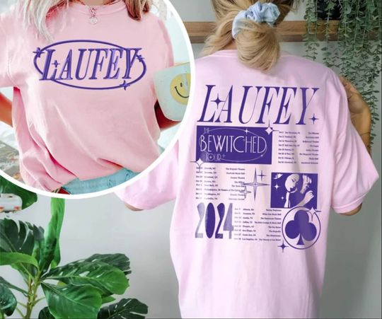 Laufey The Bewitched Tour 2024 Double Sided T-shirt