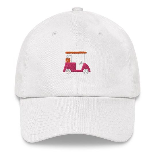 Golf Cart Embroidered Baseball Hat