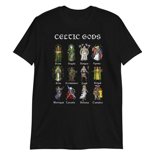 Celtic Mythology Gods T-Shirt, Pagan Shirts, Norse Deities