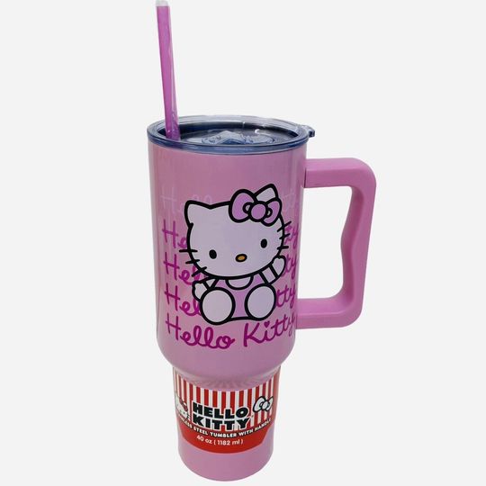 Hello Kitty Stainless Steel 40 oz Tumbler With Handle