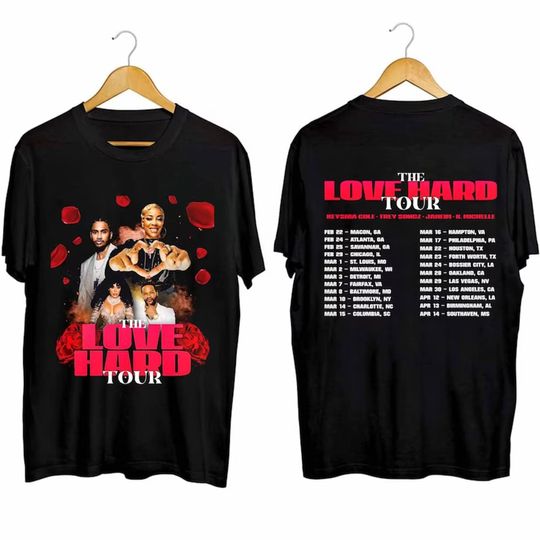 The Love Hard Tour 2024 Shirt, The Love Hard 2024 Concert T-Shirt