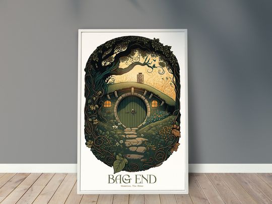 Bag End, Hobbiton, The Shire Poster, Travel Poster