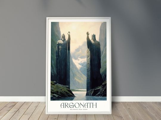 The Argonath, Travel Poster