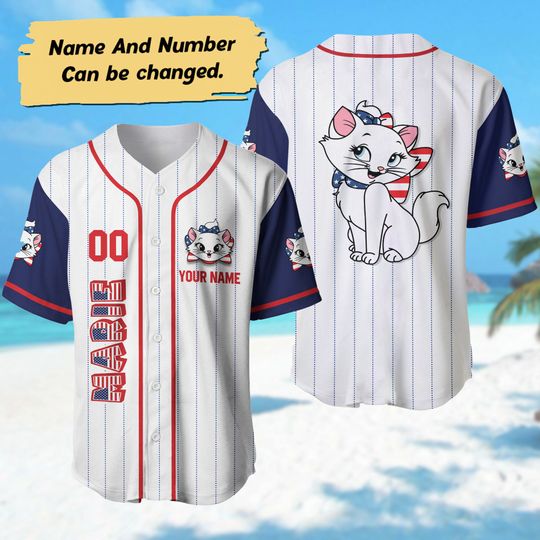 The Aristocats July Day Baseball Jersey Custom, Personalized 4th July