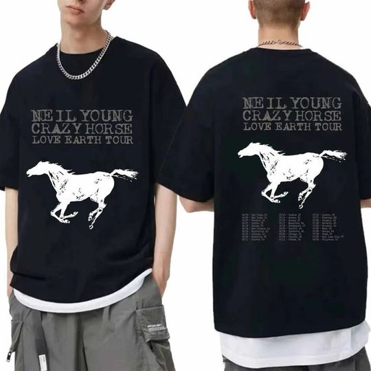 Neil Young and Crazy Horse 2024 Tour Shirt, Neil Young Fan Shirt, Neil Young 2024 T-Shirt