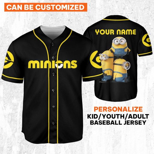 Personalized Minions Family Baseball Jersey