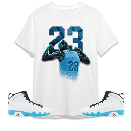 Number 23 Panther Unisex Tees Jordan 9 Powder Blue to match Sneaker