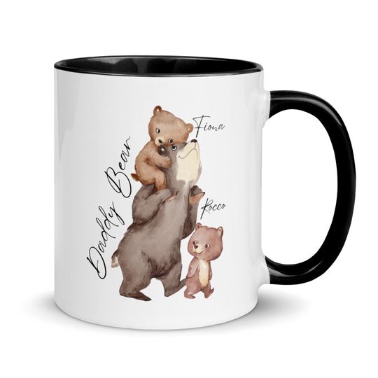 Daddy Bear Mug, Custom Mug, Father Day Gift, Father Day Mug