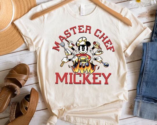 Disney Mickey And Friends Master Chef Mickey Mouse Retro Shirt, Magic Kingdom Trip  T-shirt
