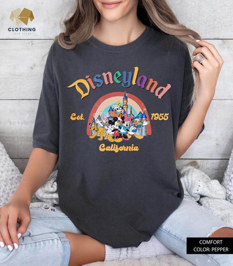 Disneyland Est 1955 California Shirts, Vintage Disneyland T Shirt