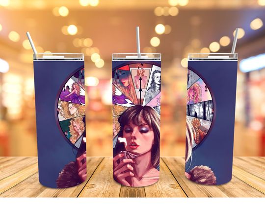 Taylor Tumbler with Lid and Straw, Taylor Merch