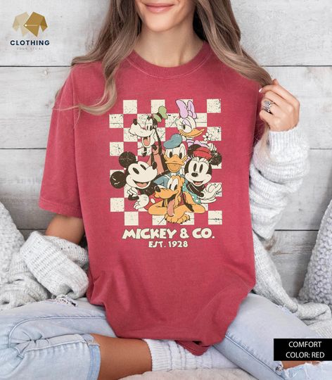 Vintage Mickey & Co 1928 Shirt, Mickey And Friends T Shirt
