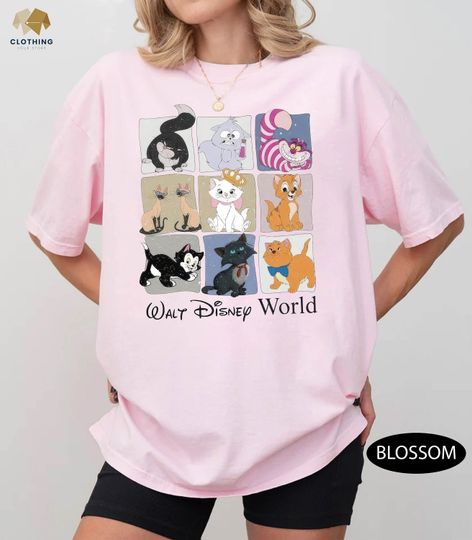 Disney Cats Shirt, Cat Lovers Shirt, Disneyworld Shirts, Cute Disney T Shirt