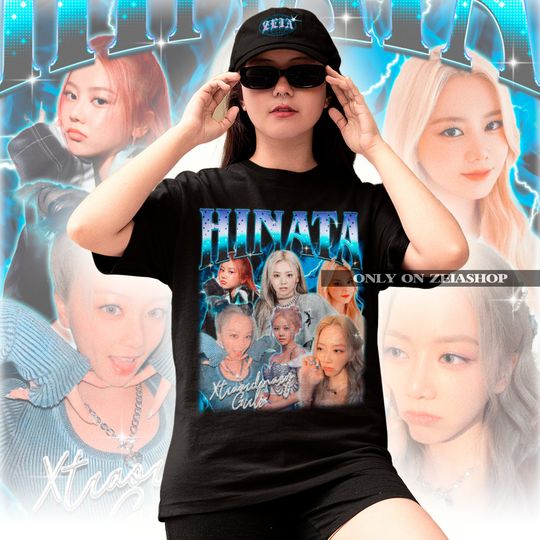 XG Hinata Bootleg 90s Tee - xg Retro T-shirt - kpop Merch - Kpop Shirt - Jpop Shirt - Kpop Gift - XG Fan Tee - XG Hinata Tee