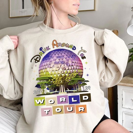 Disney Epcot Around the World Shirt, Snack Around World, World Tour Epcot Shirt