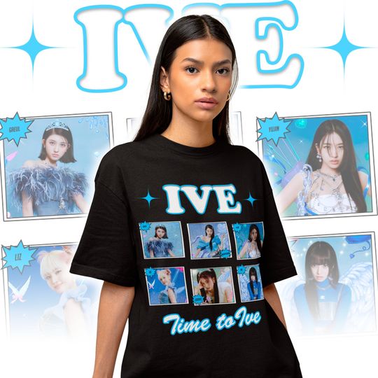IVE Collage T-shirt - Ive Kpop Sweater - Ive Kpop Merch - Ive Kpop Fan Gift - Ive Retro Shirt - Ive Sweatshirt - Ive Kpop Shirt
