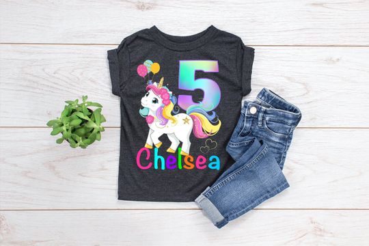 Unicorn Birthday Shirt - Unicorn Rainbow Birthday Shirt
