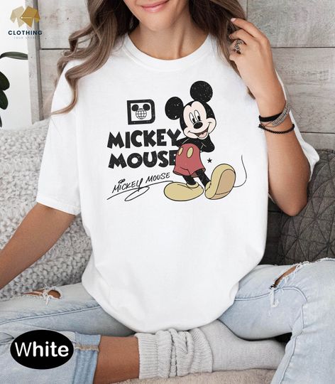 Mickey Mouse T Shirt, Cool Mickey Shirt, Disney Mickey Shirt, Vintage Mickey Shirt