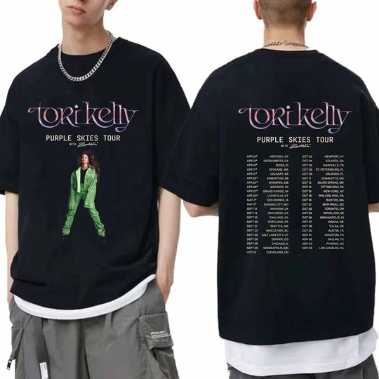 Tori Kelly Purple Skies 2024 Tour Shirt, Tori Kelly Fan Shirt