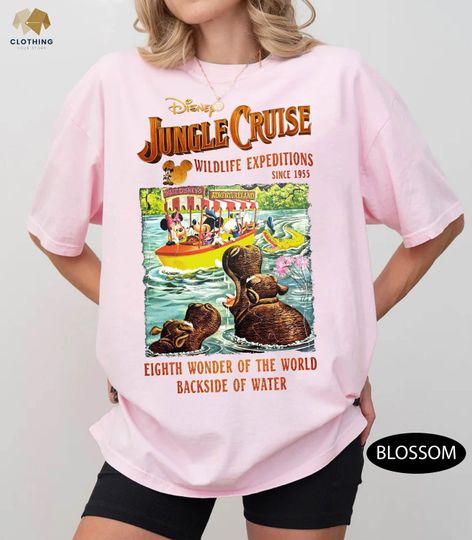Vintage Disney Jungle Cruise Ride Tshirt, , WDW Disney T Shirt