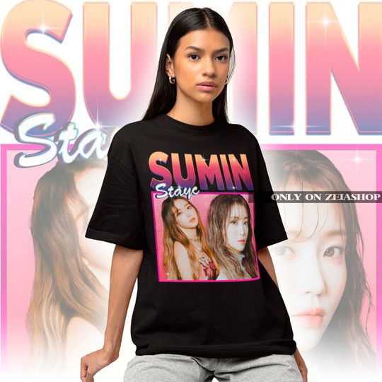 STAYC Sumin Retro Classic T-shirt - Stayc Bootleg Shirt - Kpop Shirt - Kpop Merch - Kpop Gift - Stayc 90s Tee - Stayc Sumin Shirt