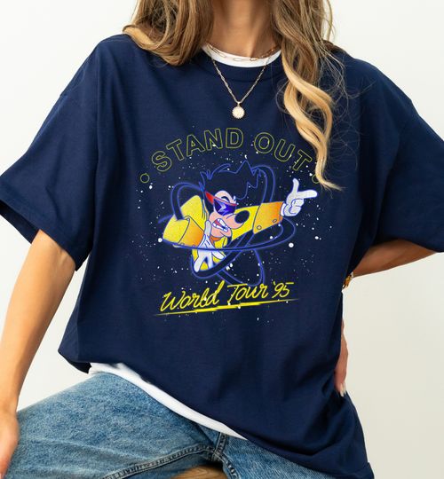 Disney Goofy Movie Stand Out World Tour 95 Unisex Adult T-shirt