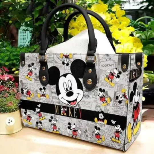 Mickey Mouse Women Leather Handbag
