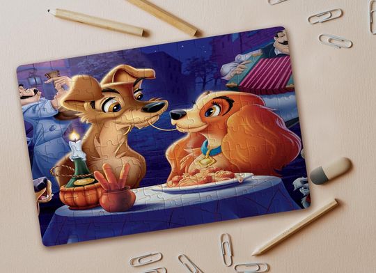 Disney Lady and the Tramp, Dinner Date Jigsaw Puzzle