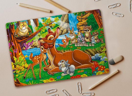 Disney Bambi, Nature, Deer, Wildlife Jigsaw Puzzle