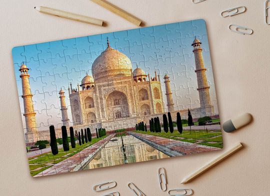 Wonder of the World, Taj Mahal, India, Symbol of Love Jigsaw Puzzle