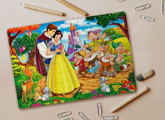 Disney Snow White and Seven Dwarfs, Fairy Tale Jigsaw Puzzle