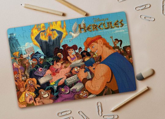 Disney Famous Hercules, Son of Zeus, Megara Jigsaw Puzzle