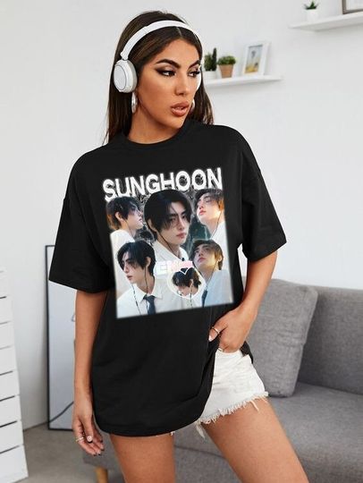 Limited Enhypen Sunghoon T-shirt, Sunghoon Kpop Shirt, Park Sunghoon T-Shirt, Gift For Woman and Man Unisex T-Shirt