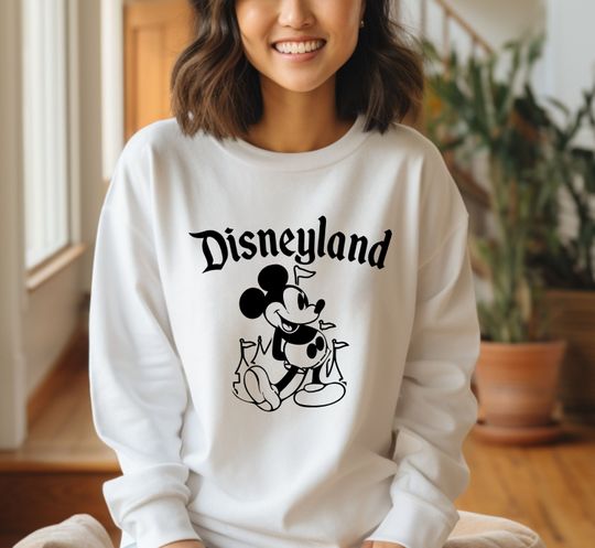Disneyland Sweatshirt, Mickey Mouse Sweatshirt, Disneyland Mickey Sweatshirt