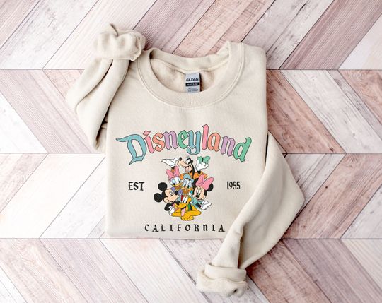 Disneyland Est. 1955 California Sweatshirt, Disneyland Sweatshirt, Disney Family Vacation
