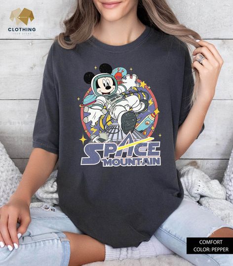 Space Mountain Shirt, Magic Kingdom Shirt, Mouse And Friends Space Shirt, Disney Shirt, Vintage Disney Shirt, Vintage Space Mountain Shirt