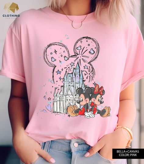 Retro Walt Disney World Shirt, Vintage Mickey And Minnie, Disneyland Shirt, Disneyworld Shirt, Disney Family Shirt
