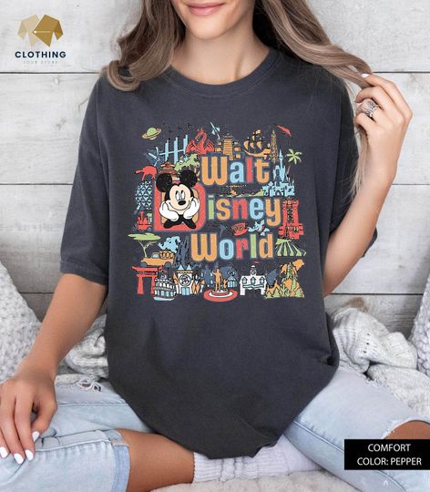 Vintage Retro Mickey Disney World Shirt, Character Mickey Shirt, Mickey Vintage Retro Shirt, Vintage Disney Shirt