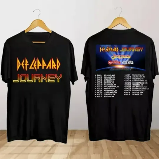 Def Leppard And Journey Summer Stadium Tour 2024 T Shirt