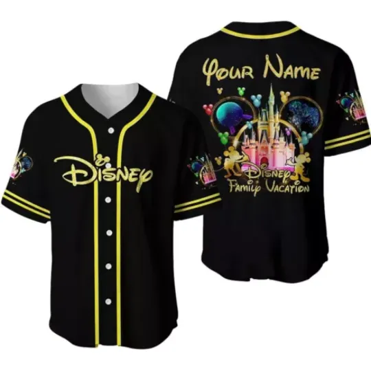 Personalized Disney Family Vacation 3D Baseball Jersey