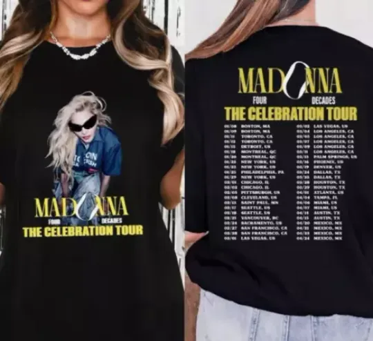 Madonna The Celebration Tour 2024 Shirt, Madonna Vintage T-Shirt