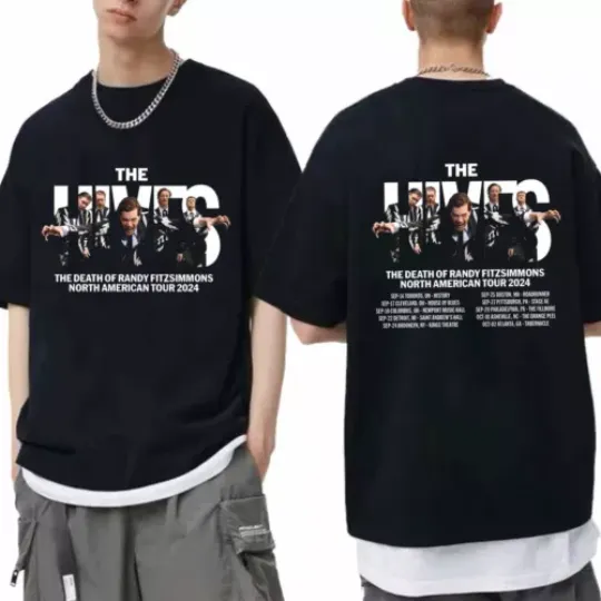 The Hives - The Death of Randy Fitzsimmons 2024 Tour Shirt