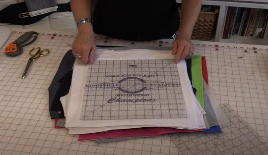Designing your t-shirt quilt layout