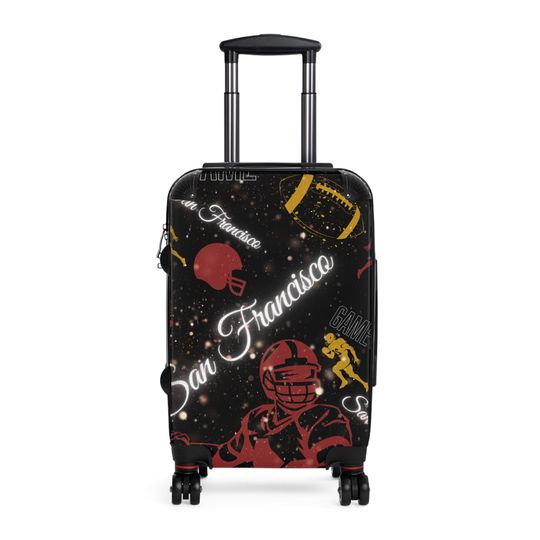 San Francisco Football Suitcase, Sport Suitcase, Travel Suitcase