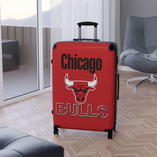 Chicago Bulls Suitcase luggage | Matching Suitcases | Carry On Luggage | Rolling Luggage